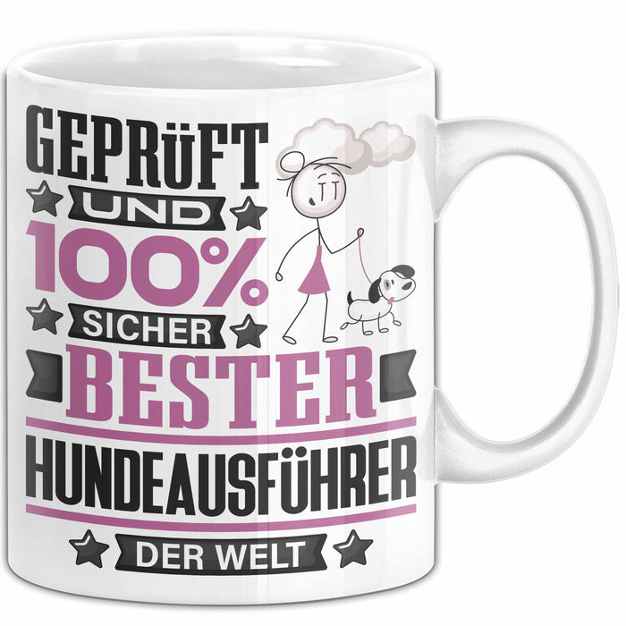 Hundeausführer Geschenk Lustiger Spruch für Hundeausführer Geschenkidee Bester Hundeausführer Der Welt Weiß Trendation
