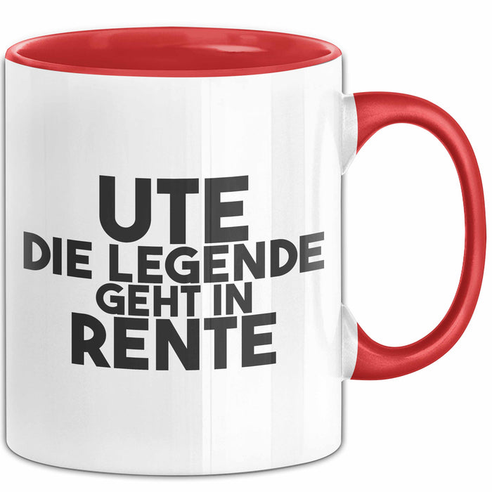 Ute Tasse Ute – Die Legende Geht In Rente Geschenk