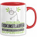 Eiskunstläufer Geschenk Tasse Ich Bin Eiskunstläufer Aber Sag Doch Einfach Superheld Lustige Geschenkdiee für Eiskunstläufer Kaffee-Becher Rot Trendation