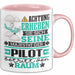 Pilot Geschenk Tasse Lustiger Spruch Erheben Sie Sich Der Pilot Betritt den Raum Rosa Trendation