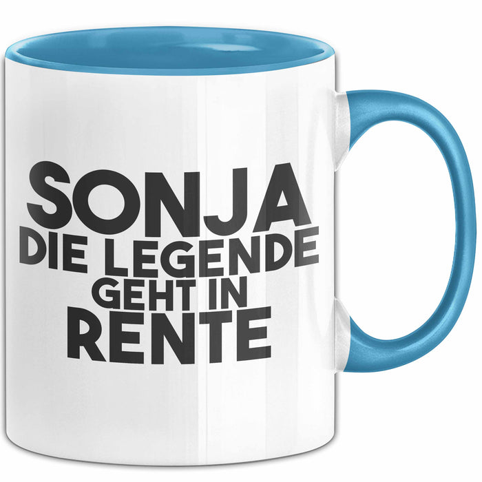 Sonja Tasse Sonja – Die Legende Geht In Rente Geschenk