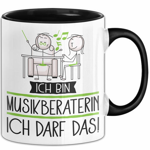 Geschenk für Musikberaterin Tasse Lustige Geschenkidee Geburtstag Ich Bin Musikberaterin Ich Darf Das Trendation