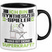 Synthesizer-Spieler Tasse Geschenk für Synthesizer-Spieler Geburtstag Lustiger Spruch Kaffee-Becher Was Ist Deine Superkraft Schwarz Trendation