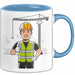 Bauarbeiter Tasse Geschenk Lustige Geschenkidee Spruch Für Bau Profis Blau Trendation