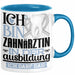 Zahnärztin Ausbildung Start Geschenk Tasse Ich Bin Zahnärztin In Der Ausbildung Ich Darf Das Kaffee-Becher Geschenkidee Blau Trendation