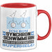 Synchronschwimmerin Geschenk Tasse Ich Bin Synchronschwimmerin Aber Sag Doch Einfach Superheld Lustige Geschenkdiee für Synchronschwimmerin Kaffee-Becher Rot Trendation