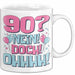 90er Geburtstag Geschenk Männer Frauen 90 Nein Doch Ohhhh Lustiger Spruch Geschenkidee Kaffee-Becher Weiß Trendation