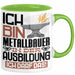 Metallbauer Ausbildung Tasse Geschenk Ich Bin Metallbauer In Der Ausbildung Ich Darf Das Geschenkidee Spruch Grün Trendation