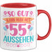 55er Geburtstag Tasse Geschenk Frauen So Gut Kann Man Mit 55 Aussehen Geschenkidee Geburtstag Rot Trendation