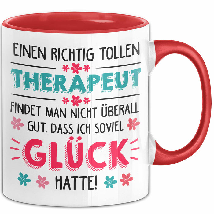 Physiotherapeut Physiotherapie Tasse Geschenk Lustige Geschenkidee Spruch Eine Richtig Tolle Therapeut Findet Man Nicht Überall Rot Trendation