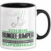 Bungee-Jumper Geschenk Tasse Ich Bin Bungee-Jumper Aber Sag Doch Einfach Superheld Lustige Geschenkdiee für Bungee-Jumper Kaffee-Becher Schwarz Trendation