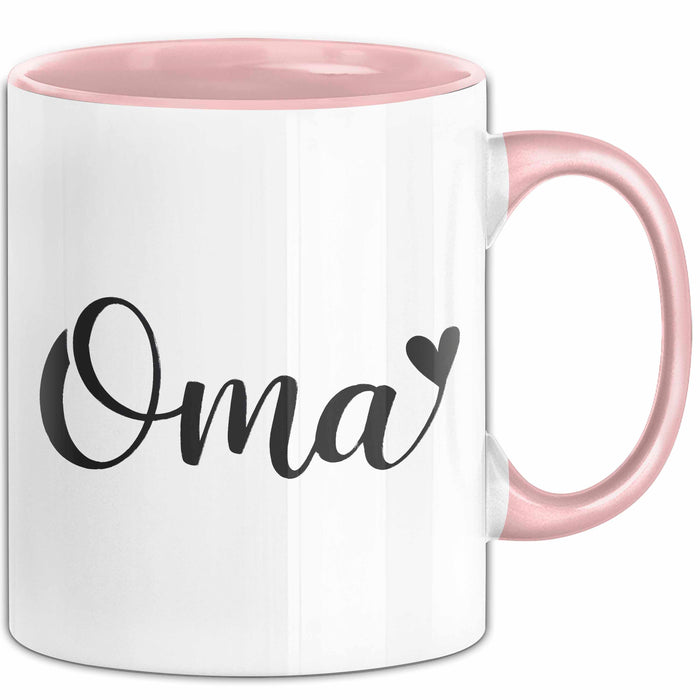 Oma Großmutter Tasse Becher Geschenk Lustige Geschenkidee Spruch Oma Rosa Trendation