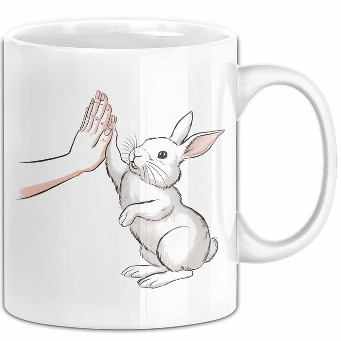 Hasen Papa Mama Tasse Geschenkidee Für Hasen-Liebhaber Und Besitzer Weiß Trendation