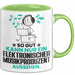 ElektronischerMusikproduzent Geschenk Tasse So Gut Kann Nur Ein ElektronischerMusikproduzent Aussehen Geschenkidee Kaffee-Becher Grün Trendation