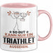 Triathlet Geschenk Tasse So Gut Kann Nur Ein Triathlet Aussehen Geschenkidee Kaffee-Becher Rosa Trendation