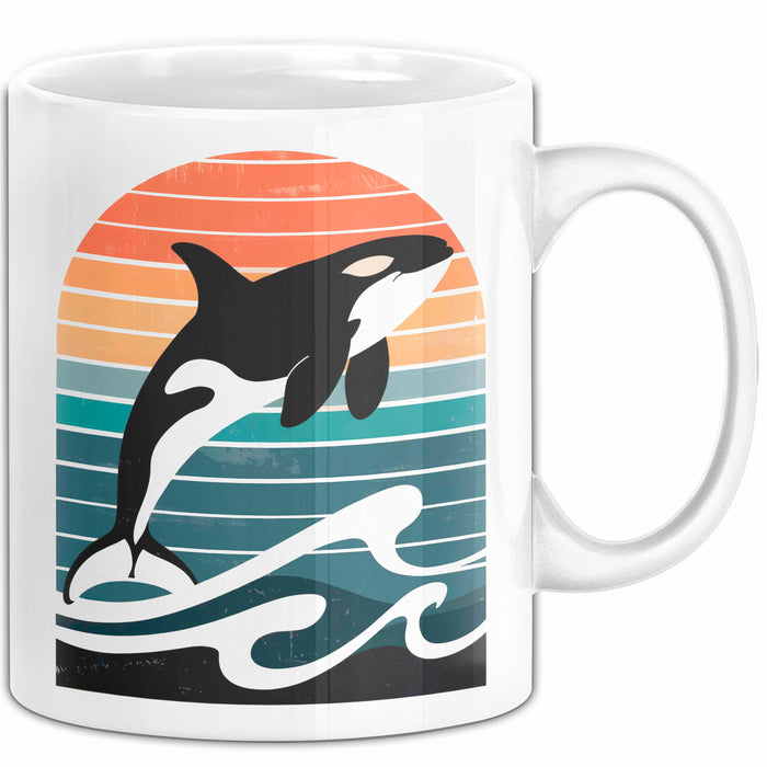 Wal Tier Tasse Geschenk Lustige Geschenkidee Spruch Weiß Trendation