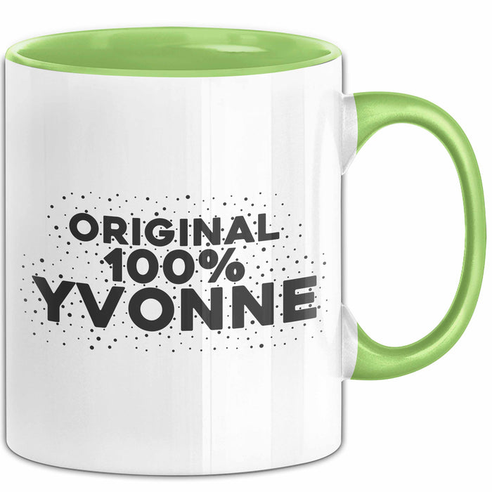 Yvonne Tasse Original 100% Yvonne Geschenk Grün Trendation