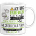 Wildtierschützerin Tasse Geschenk Lustiger Spruch Bitte Erheben Sie Sich Seine Majestät Die Wildtierschützerin Betritt Den Raum Weiß Trendation