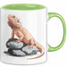 Reptil Bartagame Tasse Geschenk Lustige Geschenkidee Spruch Grün Trendation