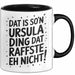 Ursula Tasse Geschenk Dat Is So'n Ursula Ding Dat Raffste Eh Nicht Geschenkidee Becher mit Name Schwarz Trendation
