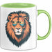 Löwenkunst Sonnenbrille Tasse Geschenk Lustige Geschenkidee Spruch Grün Trendation
