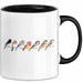 Kuschelnde Vögel Tasse Geschenk Lustige Geschenkidee Spruch Schwarz Trendation