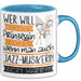 Jazz-Musikerin Tasse Geschenk Spruch Wer Will Schon Prinzessin Sein Wenn Man Auch Jazz-Musikerin Sein Kann Blau Trendation