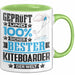 Kiteboarder Geschenk Lustiger Spruch für Kiteboarder Geschenkidee Bester Kiteboarder Der Welt Grün Trendation