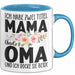 Oma Tasse Geschen Ich Habe 2 Title Mama Und Oma Und Ich Rocke Sie Beide Muttertag Geschenkidee Blau Trendation