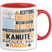 Kanute Geschenk Tasse Lustiger Spruch Erheben Sie Sich Der Kanute Betritt den Raum Rot Trendation