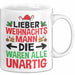 Weihnachten Tasse Geschenk Lieber Weihnachtsmann Die Waren Alle Unartig Geschenkidee Xmas Kaffee-Becher Weiß Trendation