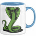 Reptil Schlange Tier Tasse Geschenk Lustige Geschenkidee Spruch Blau Trendation