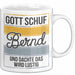 Bernd Tasse Geschenk Gott Schuf Bernd Und Dachte Wird Lustig Geschenkidee Weiß Trendation