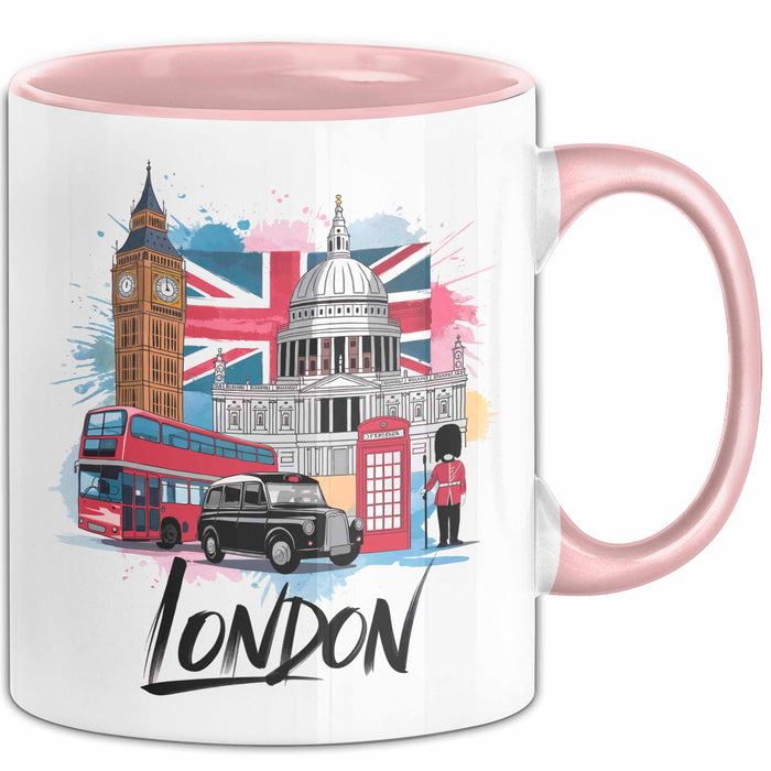 England London Tasse Geschenk Lustige Geschenkidee Spruch Rosa Trendation