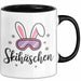Skifahren Skifahrer Tasse Geschenk Skihäschen Geschenkidee Geschenkidee Lustig Trendation