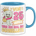 25. Geburtstag Tasse Geschenk Vor 25 Jahren War Ich Mal Die Schnellste Geschenkidee Frauen Mutter Oma Blau Trendation