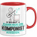 Komponist Geschenk Tasse So Gut Kann Nur Ein Komponist Aussehen Geschenkidee Kaffee-Becher Rot Trendation