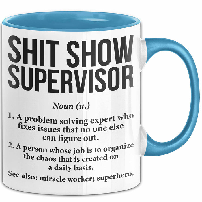 Chef Tasse Geschenk Shit Show Supervisor Geschenkidee Lustig Beruf