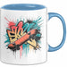 Skater Tasse Geschenkidee Skateboard Fan Lustiger Spruch Geschenkidee Lustig Blau Trendation