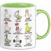 Gans Tier Gänse Bauer Tasse Becher Geschenk Lustige Geschenkidee Spruch Gänsearten Grün Trendation