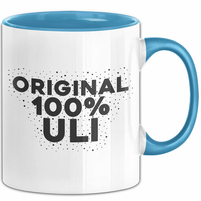 Uli Tasse Original 100% Uli Geschenk Blau Trendation