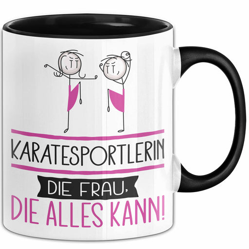 Karatesportlerin Geschenk Tasse Becher Die Frau Die Allen Kann Geschenkidee für eine Karatesportlerin Lustig Trendation