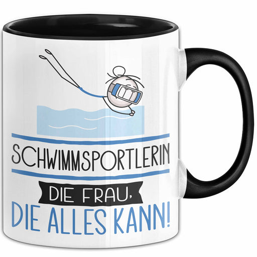 Schwimmsportlerin Geschenk Tasse Becher Die Frau Die Allen Kann Geschenkidee für eine Schwimmsportlerin Lustig Trendation