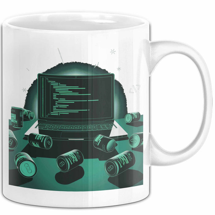 Software Entwickler Tasse Geschenk Lustige Geschenkidee Spruch Für Code Süchtige Weiß Trendation
