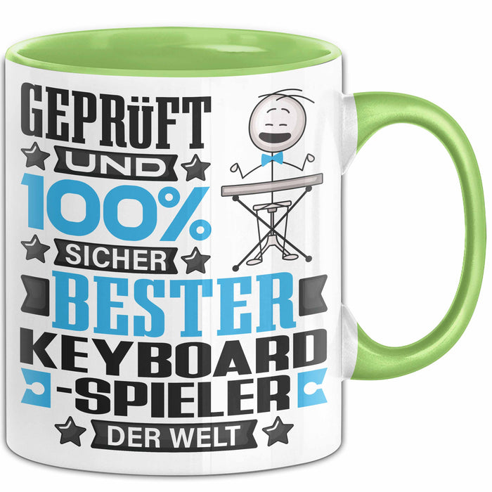 Keyboard-Spieler Geschenk Lustiger Spruch für Keyboard-Spieler Geschenkidee Bester Keyboard-Spieler Der Welt Grün Trendation