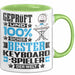 Keyboard-Spieler Geschenk Lustiger Spruch für Keyboard-Spieler Geschenkidee Bester Keyboard-Spieler Der Welt Grün Trendation