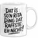 Rita Tasse Geschenk Dat Is So'n Rita Ding Dat Raffste Eh Nicht Geschenkidee Becher mit Name Weiß Trendation