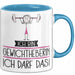Geschenk für Gewichtheberin Tasse Lustige Geschenkidee Geburtstag Ich Bin Gewichtheberin Ich Darf Das Blau Trendation
