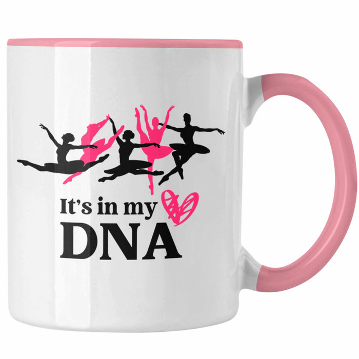Trendation - Ballett Ballerina Tänzerin Tasse Mädchen Geschenk Frauen Tanzen Geschenkidee Kaffeetasse Rosa Trendation