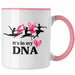 Trendation - Ballett Ballerina Tänzerin Tasse Mädchen Geschenk Frauen Tanzen Geschenkidee Kaffeetasse Rosa Trendation
